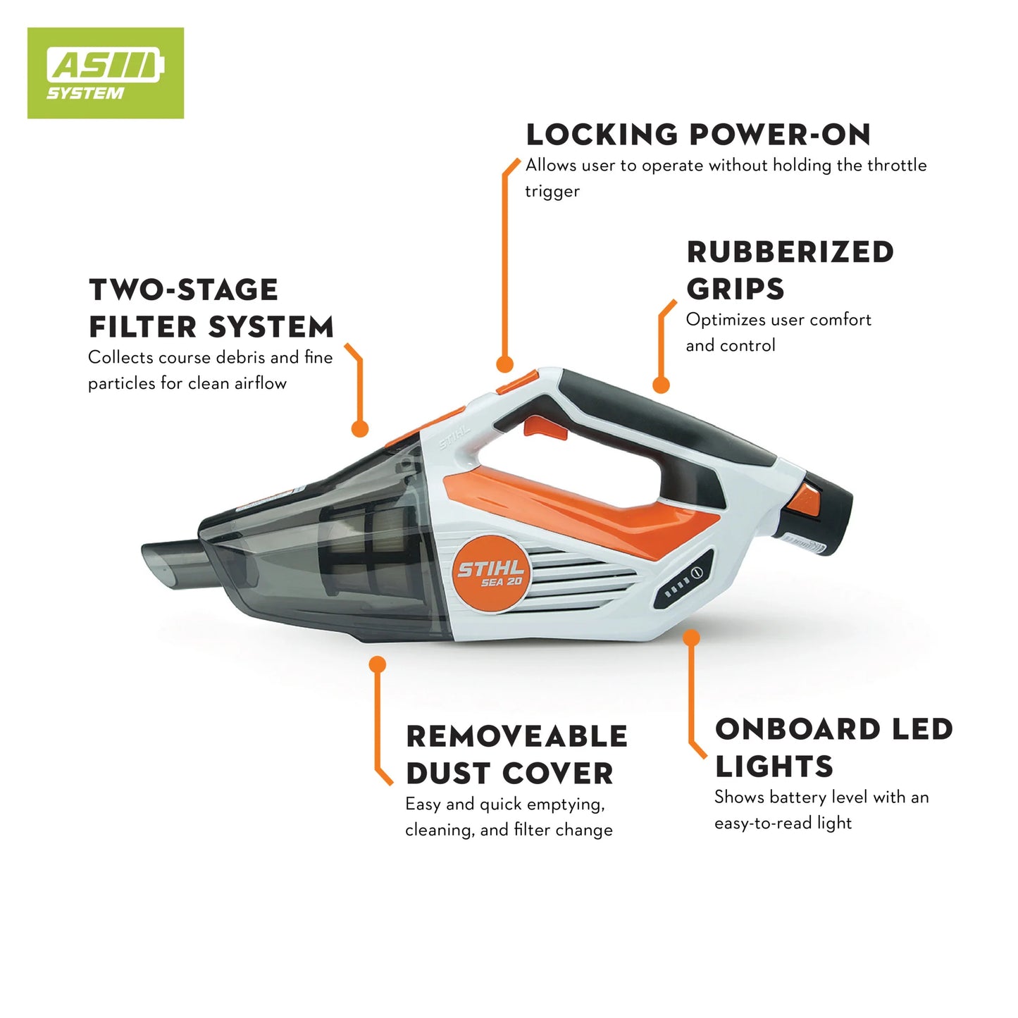 SEA 20 Battery Powered Hand Vacuum