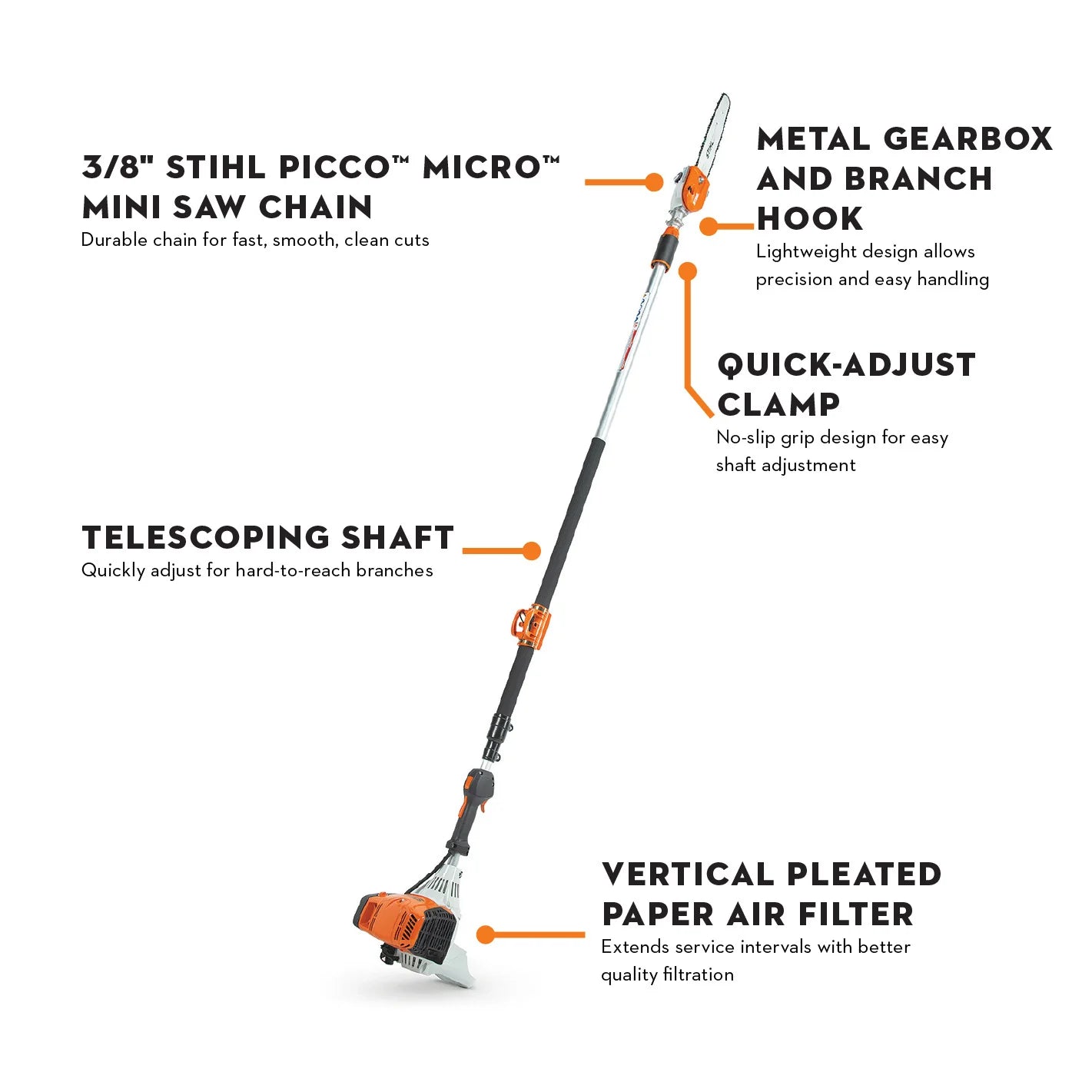 HT 135 Gasoline Pole Pruner