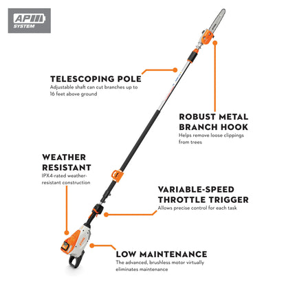 HTA 135 Battery Powered Pole Pruner