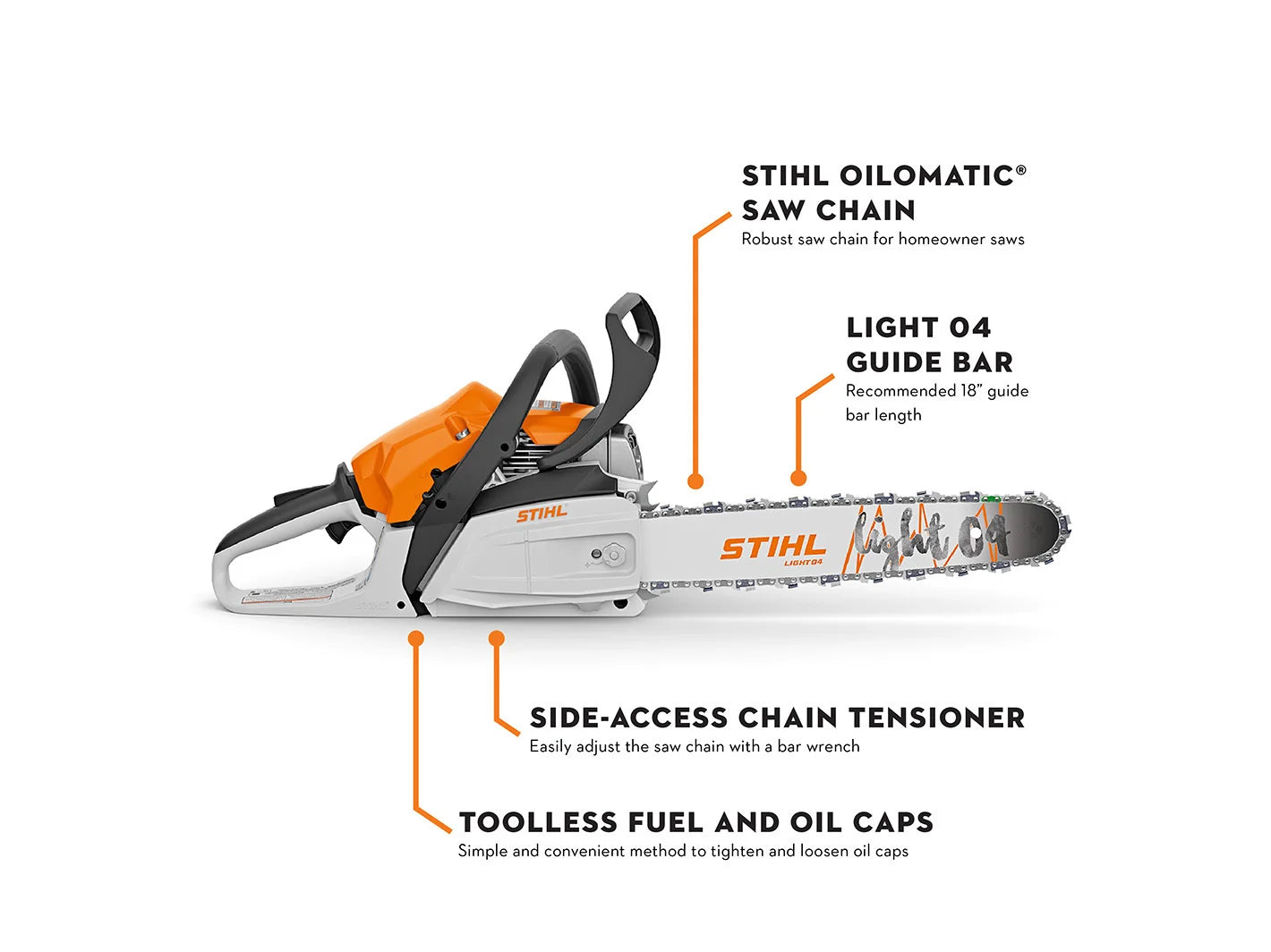 MS 182 Gasoline Chainsaw
