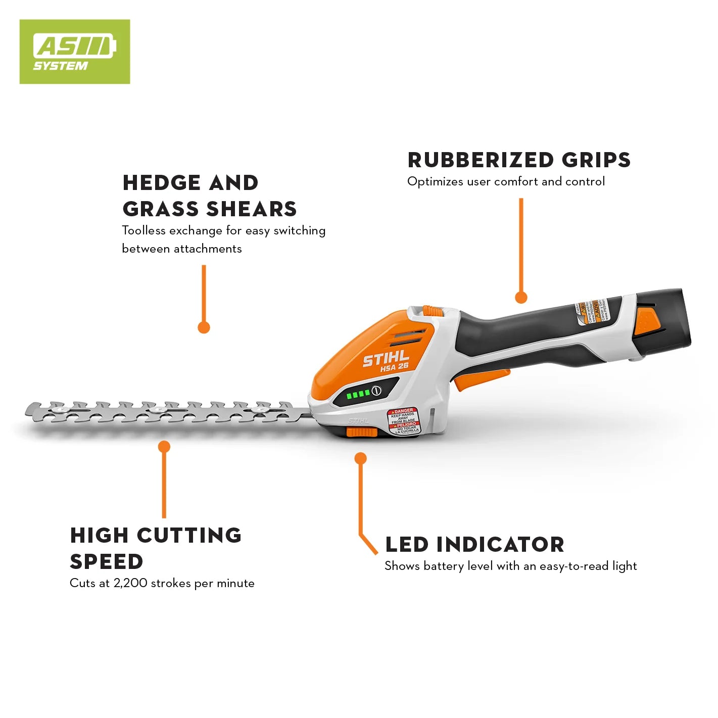 HSA 26 Battery Powered Hedge Trimmer